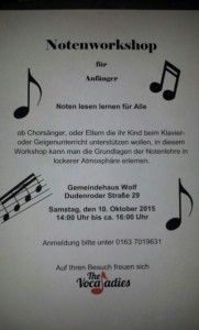 Notenworkshop